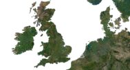 Topographic map Europe