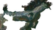 India relief map