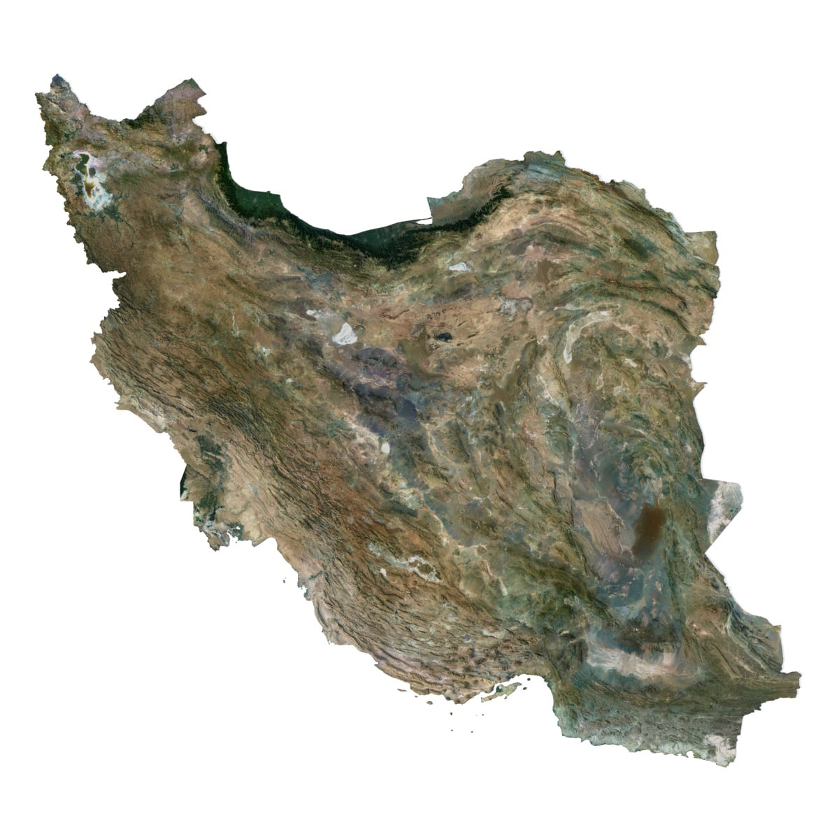 Iran 3D model terrain Iran 3D model terrain