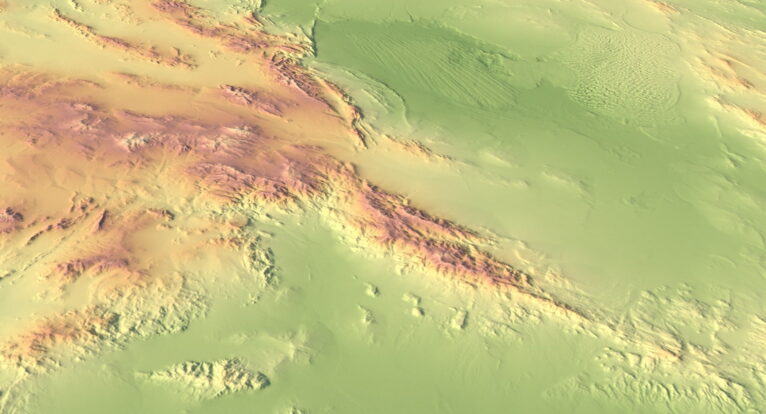 3D terrain model of Iran