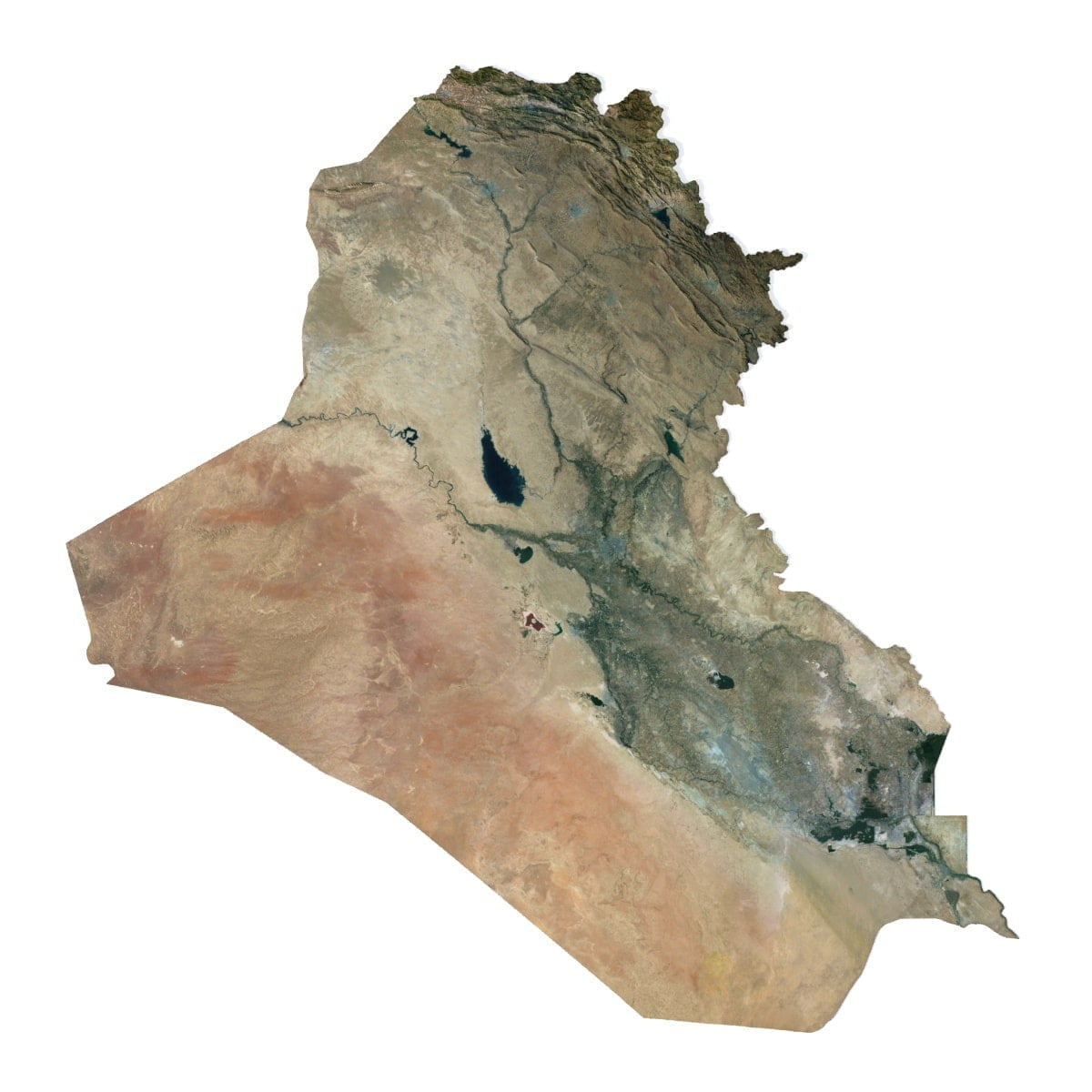 Iraq 3D model terrain Iraq 3D model terrain