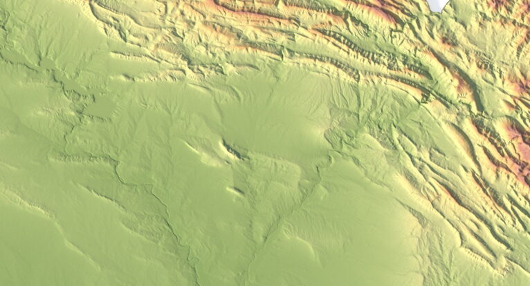 Topographic map Iraq