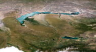 3D terrain model of Kazakhstan