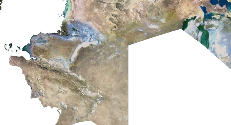 Kazakhstan 3D map