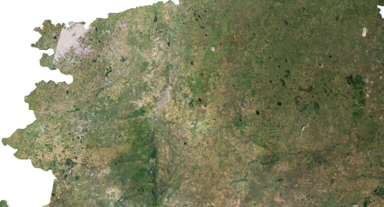 Kazakhstan 3D elevation model