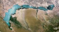 Topographic map Kazakhstan