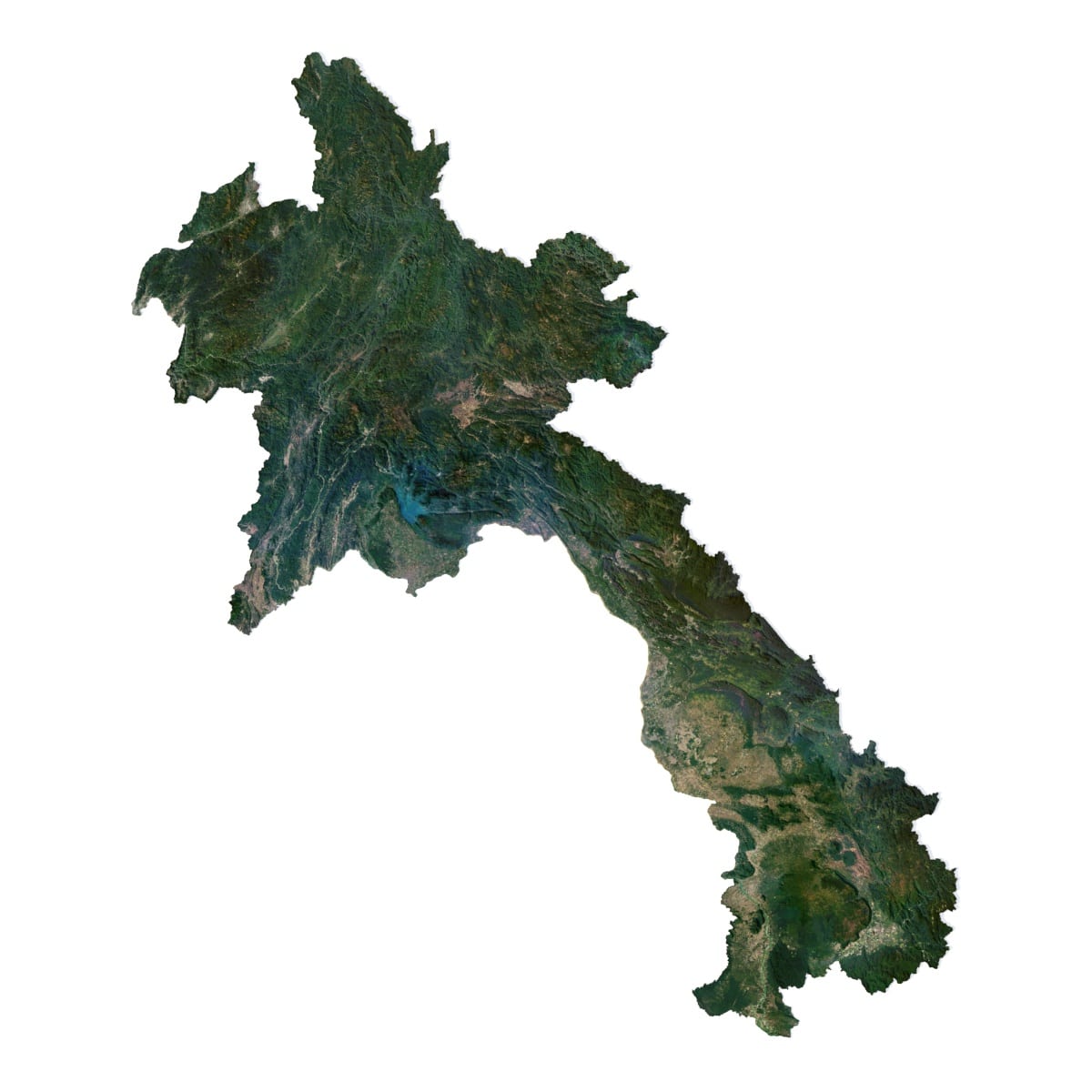 Laos 3D model terrain Laos 3D model terrain