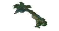 Topographic map Laos
