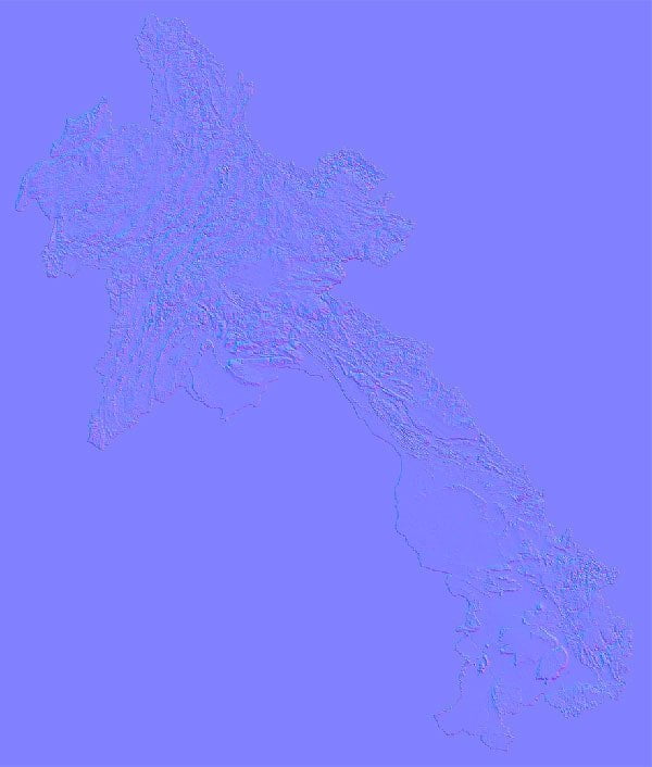 Laos Normal Map Laos Normal Map