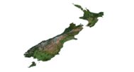 Topographic map New Zealand
