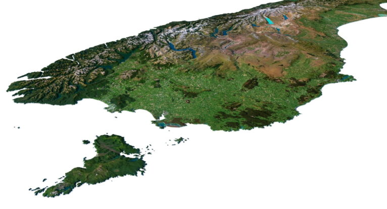 New Zealand model C4D OBJ STL