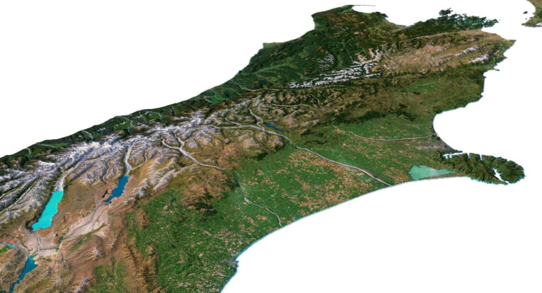 New Zealand map
