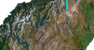 A 3D terrain map of New Zealand designed for geospatial analysis and landscape modeling, with accurate elevation details.