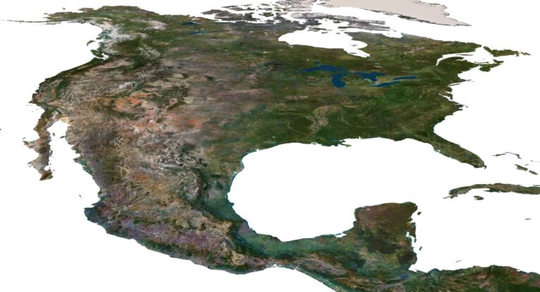 North America model C4D OBJ STL