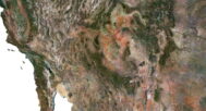 North America relief map