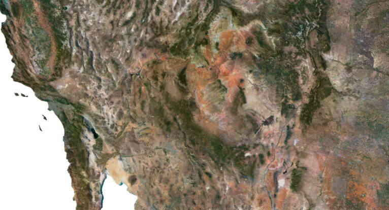 North America relief map