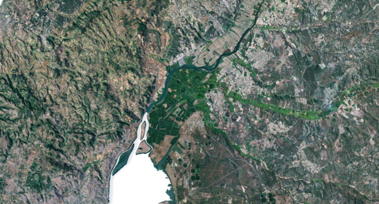 Portugal relief map