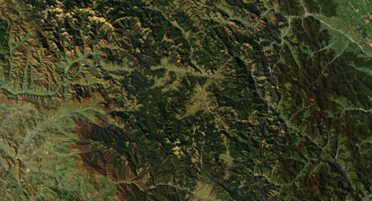 Romania 3D elevation model