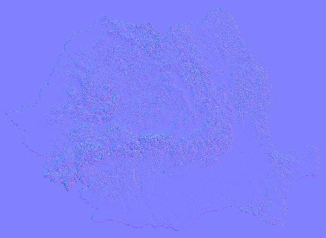 Romania Normal Map Romania Normal Map