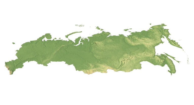 Russia 3D model in C4D format