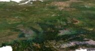 3D terrain model of Russia