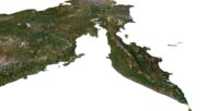3D model of Russia elevation