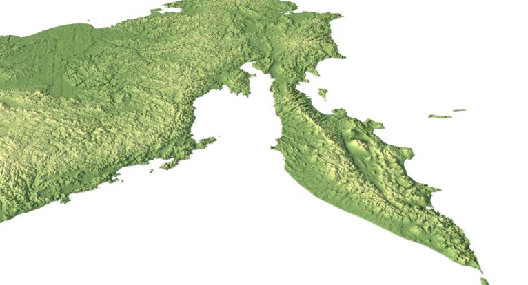 OBJ 3D model of Russia terrain