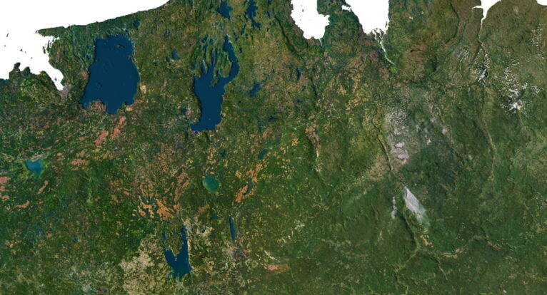 Russia 3D elevation model