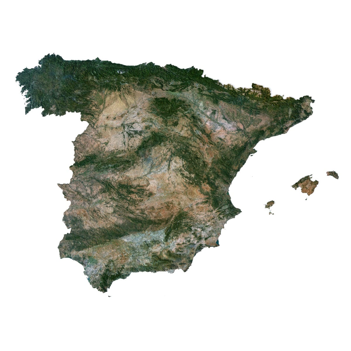Spain 3D model terrain Spain 3D model terrain