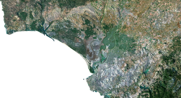 Topographic map Spain