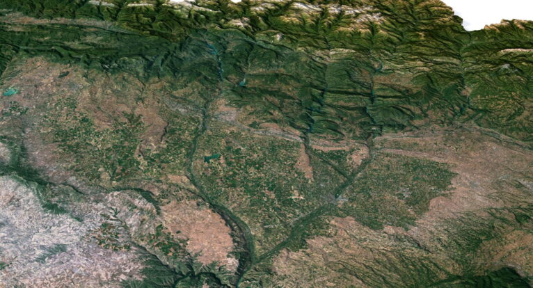 3D map of Spain topography