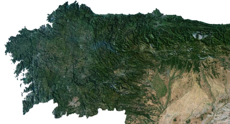 Spain map 3d model