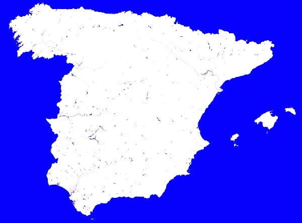 Spain Water Mask Spain Water Mask