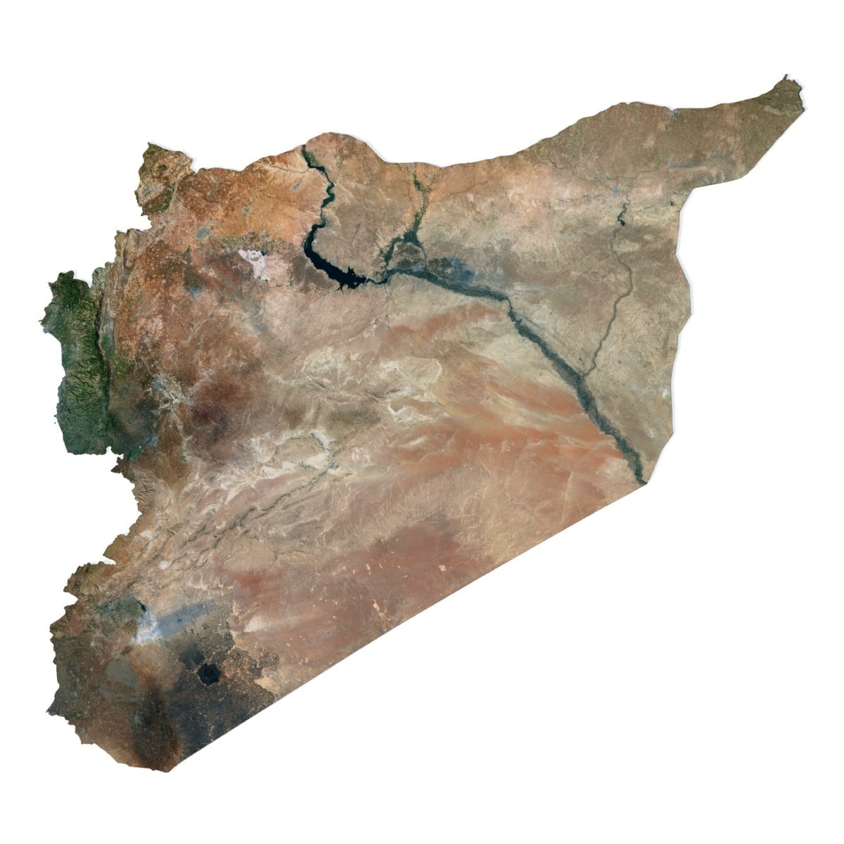 Syria 3D model terrain Syria 3D model terrain