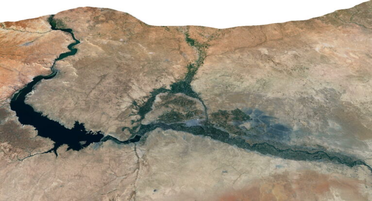 3D terrain model of Syria