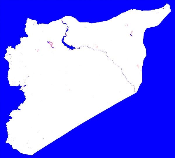 Syria Water Mask Syria Water Mask