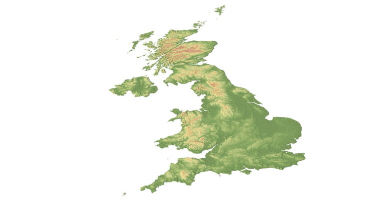 United Kingdom model C4D OBJ STL
