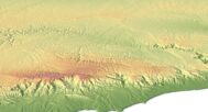3D relief map of Yemen