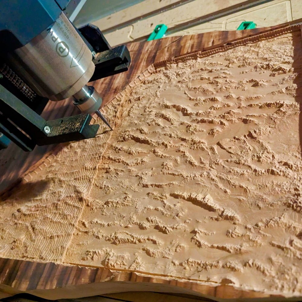 terrain 3D model for CNC