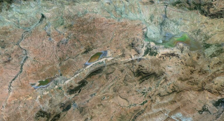 Algeria relief map