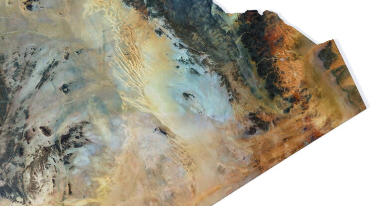 Topographic map Algeria