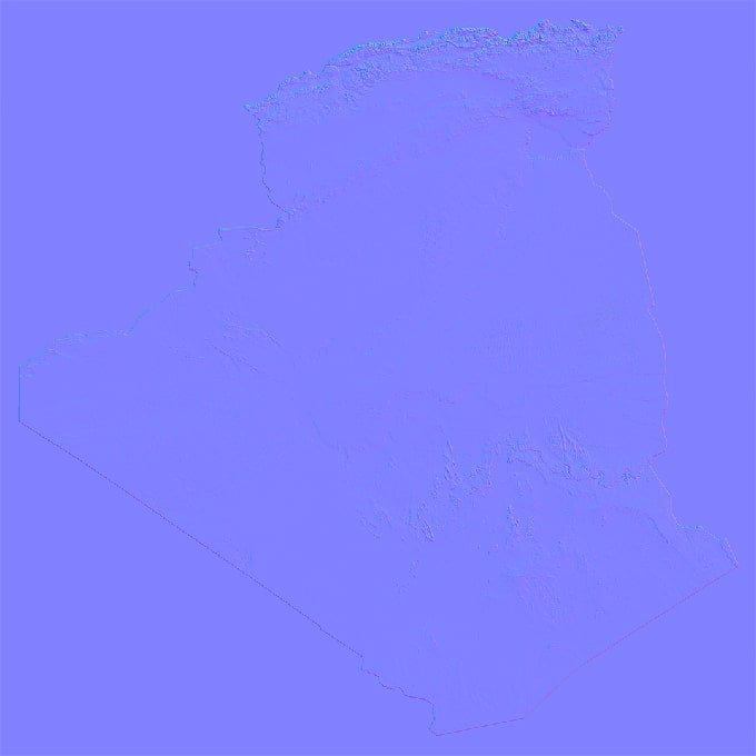 Algeria Normal Map Algeria Normal Map