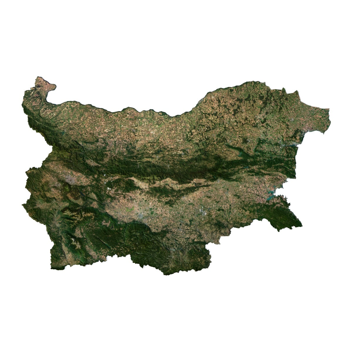 Bulgaria 3D model Bulgaria 3D model
