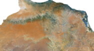 Libya relief map