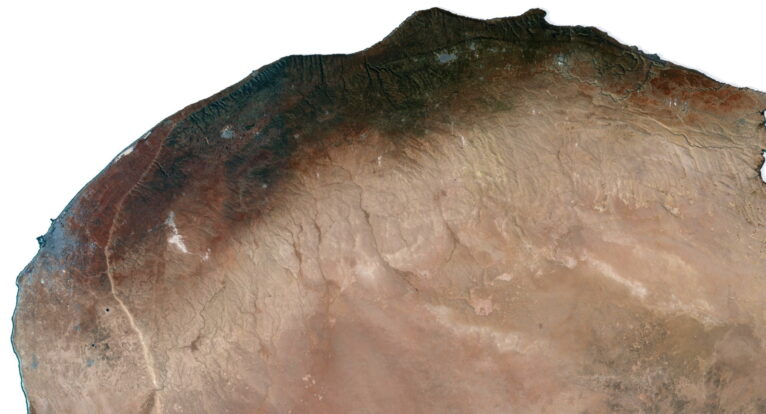 Libya 3D elevation model