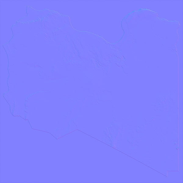 Libya Normal Map Libya Normal Map