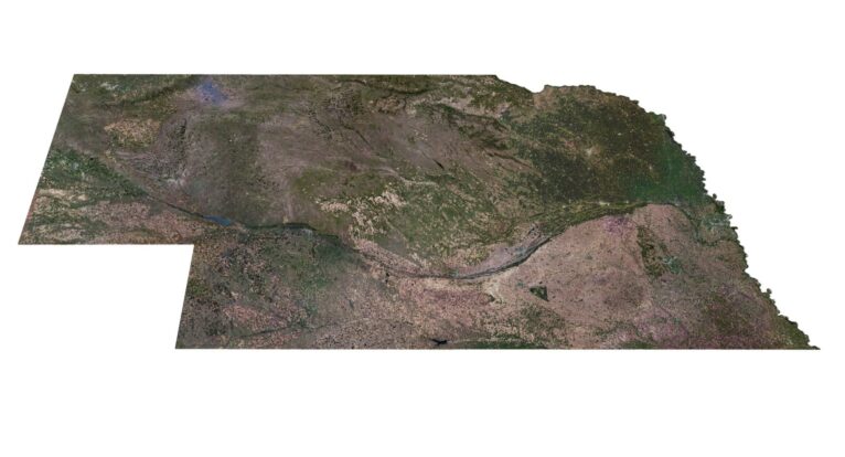 Topographic map Nebraska