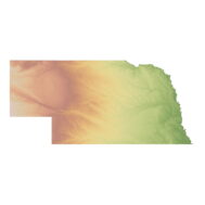 Nebraska 3D model terrain