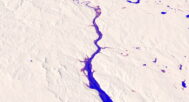 3D terrain model of North Dakota