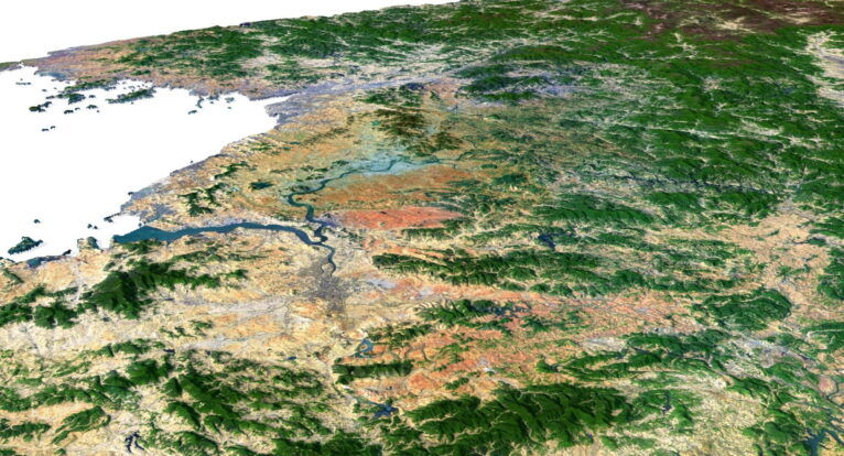 North Korea terrain